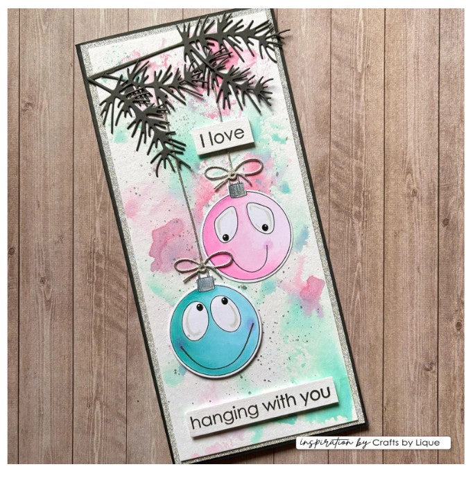 Vaessen Creative • Clear Stamps Kerstballen 1 12st. (CAR0105) *