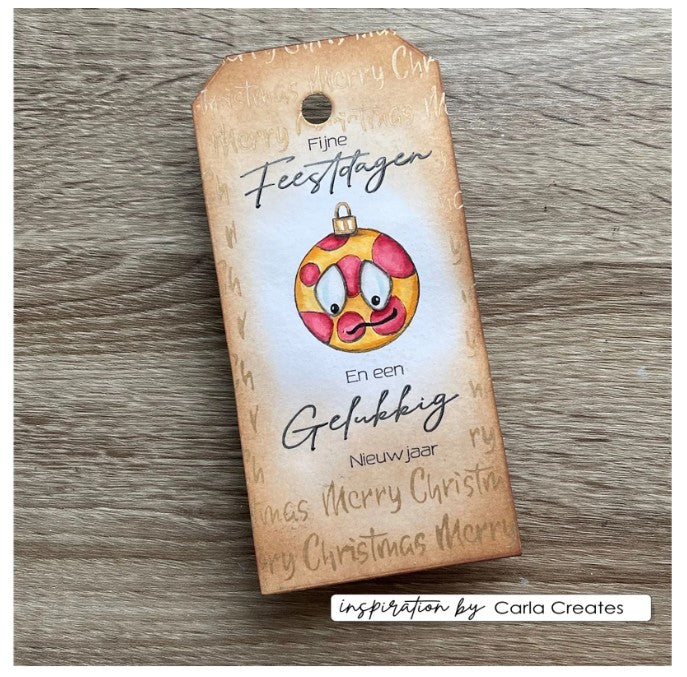 Vaessen Creative • Clear Stamps Kerstballen 2 12st. (CAR0106) *