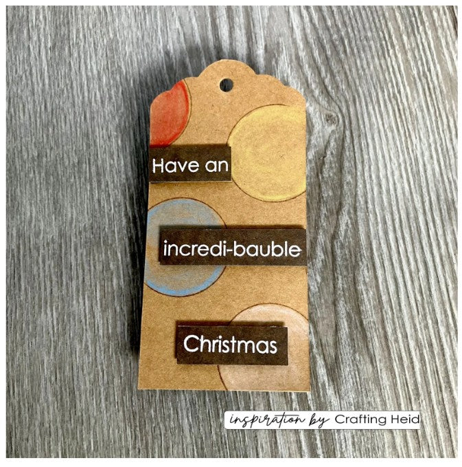 Vaessen Creative • Clear Stamps Kerstballen 2 12st. (CAR0106) *