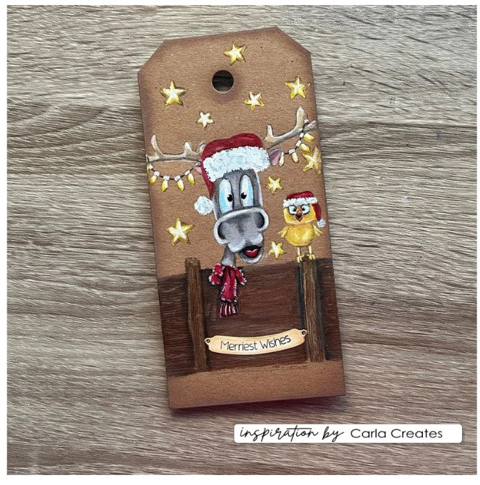 Vaessen Creative • Clear Stamps Engelse Kerstteksten 20st. (CAR0107) *