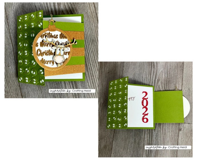 Vaessen Creative • Clear Stamps Engelse Kerstteksten 20st. (CAR0107) *