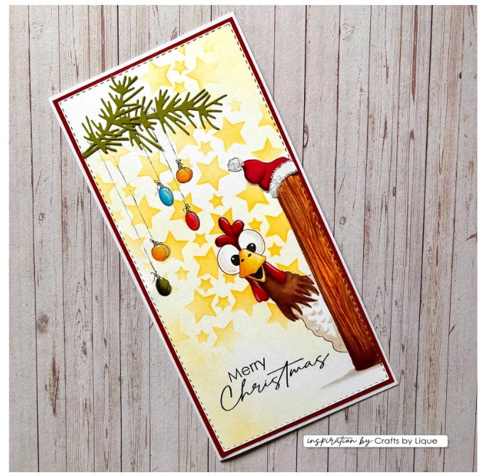 Vaessen Creative • Clear Stamps Engelse Kerstteksten 20st. (CAR0107) *