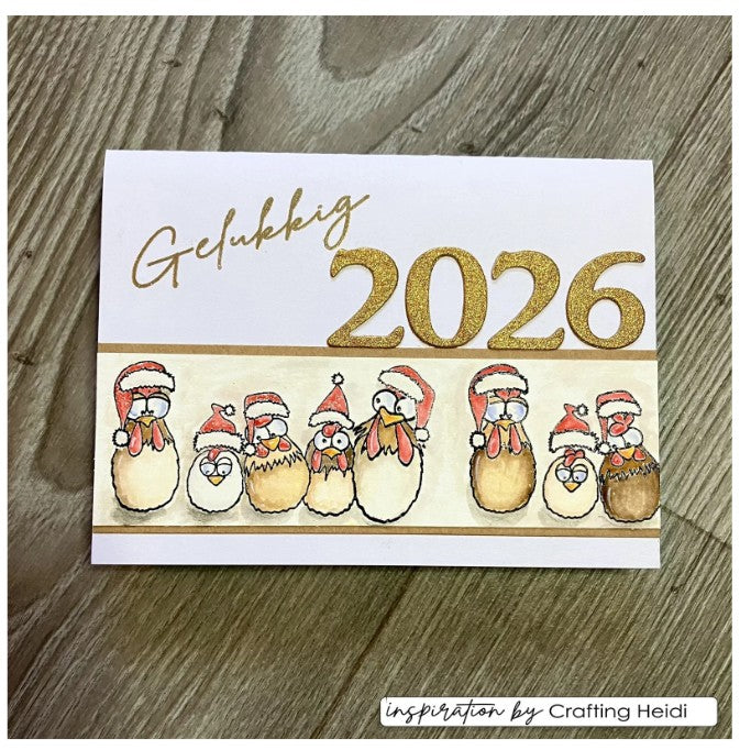 Vaessen Creative • Clear Stamps Nederlandse Kerstteksten 17st. (CAR0108) *