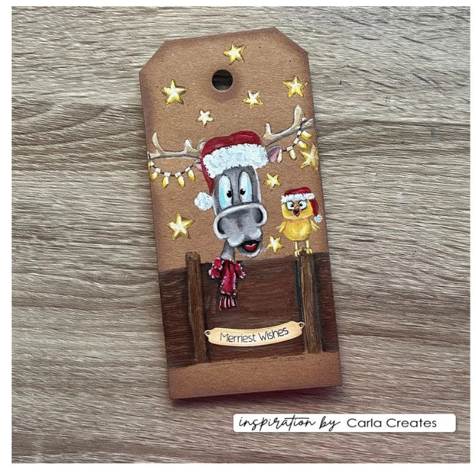 Vaessen Creative • Clear Stamps Rendier 1 14st. (CAR0109) *