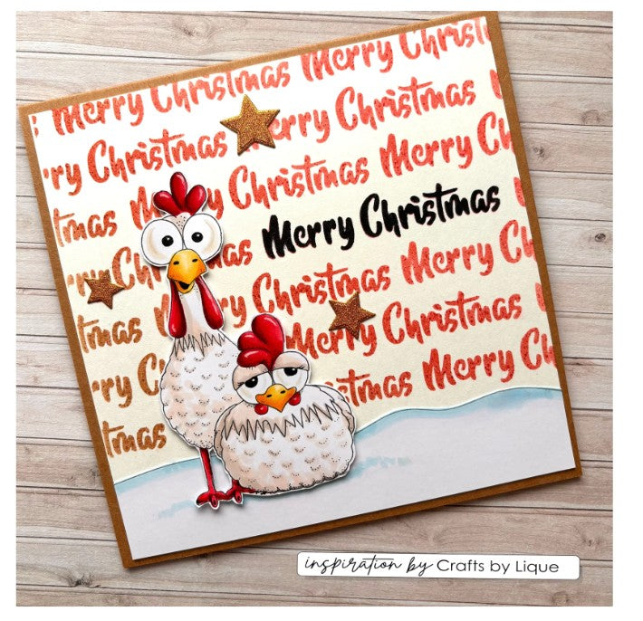 Vaessen Creative • Clear Stamps Rendier 2 14st. (CAR0110) *