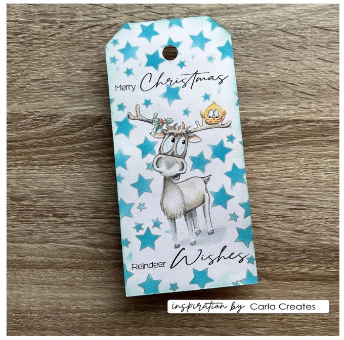 Vaessen Creative • Clear Stamps Rendier 2 14st. (CAR0110) *