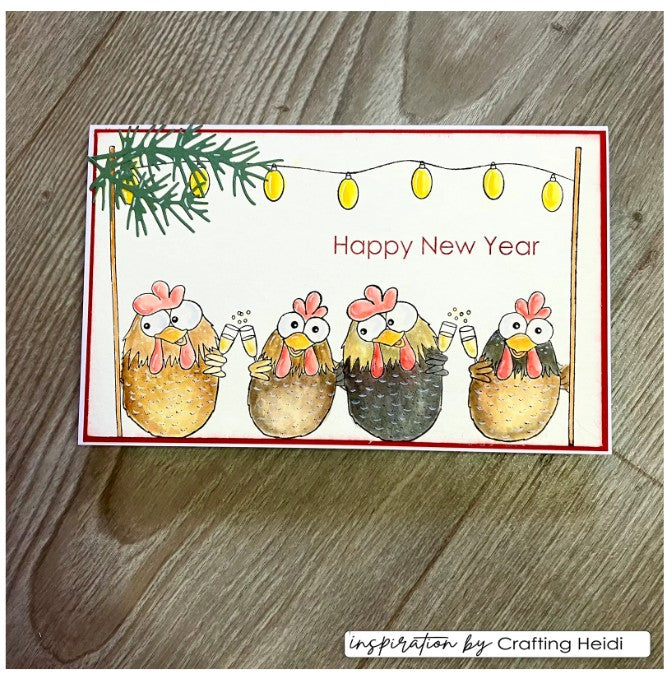 Vaessen Creative • Clear Stamps Rendier 2 14st. (CAR0110) *