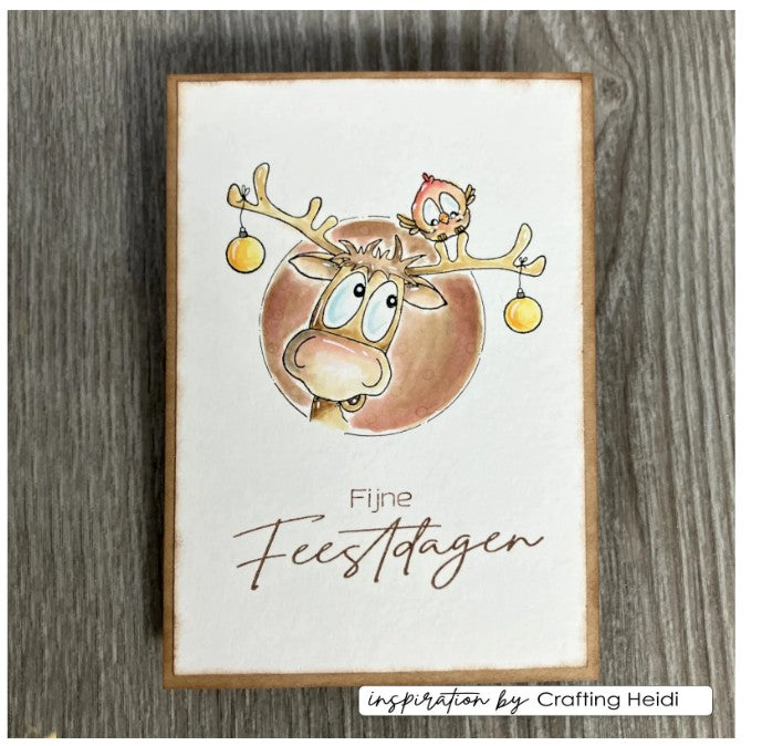 Vaessen Creative • Clear Stamps Rendier 2 14st. (CAR0110) *