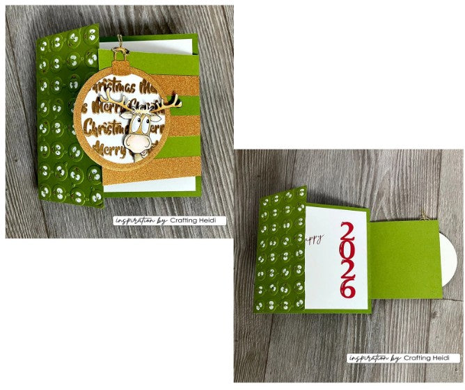 Vaessen Creative • Embossing Folder Kerstballen (CAR0111) *