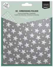 Vaessen Creative • Embossing Folder Sterren (CAR0112) *