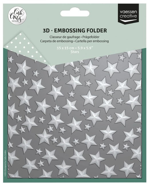 Vaessen Creative • Embossing Folder Sterren (CAR0112) *
