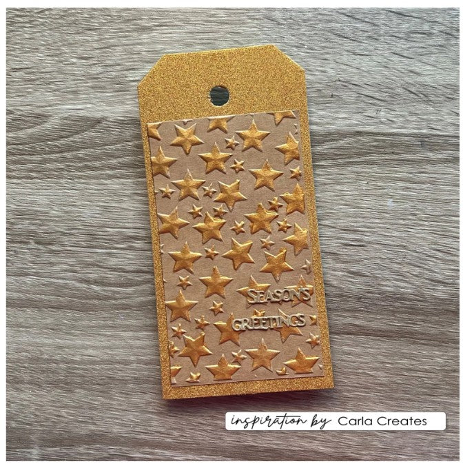 Vaessen Creative • Embossing Folder Sterren (CAR0112) *