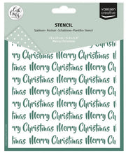 Vaessen Creative • Stencil Merry Christmas 15x15cm (CAR0114) *