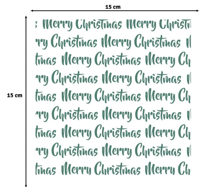 Vaessen Creative • Stencil Merry Christmas 15x15cm (CAR0114) *