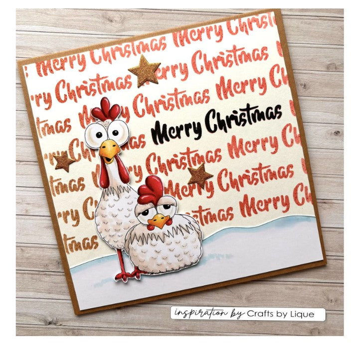 Vaessen Creative • Stencil Merry Christmas 15x15cm (CAR0114) *