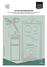 Vaessen Creative • Snij- en Embossingmallen Label 13st. (CAR0201) *