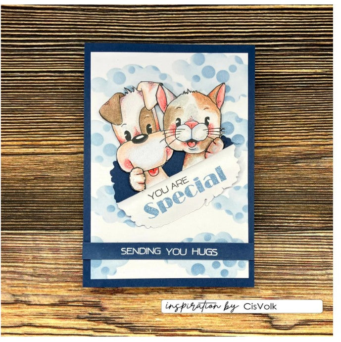 Vaessen Creative • Clear Stamps Engelse Teksten 34st. (CAR0202) *