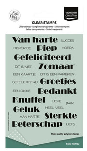 Vaessen Creative • Clear Stamps Nederlandse Teksten 23st. (CAR0203) *