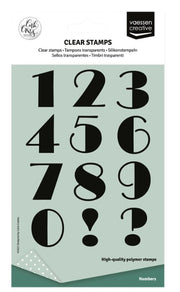 Vaessen Creative • Clear Stamps Cijfers 12st. (CAR0204) *