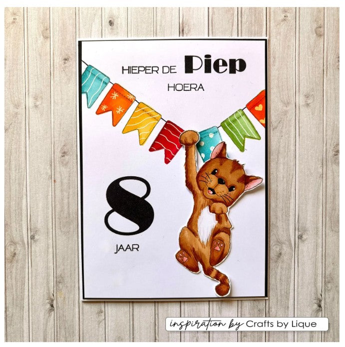 Vaessen Creative • Clear Stamps Cijfers 12st. (CAR0204) *