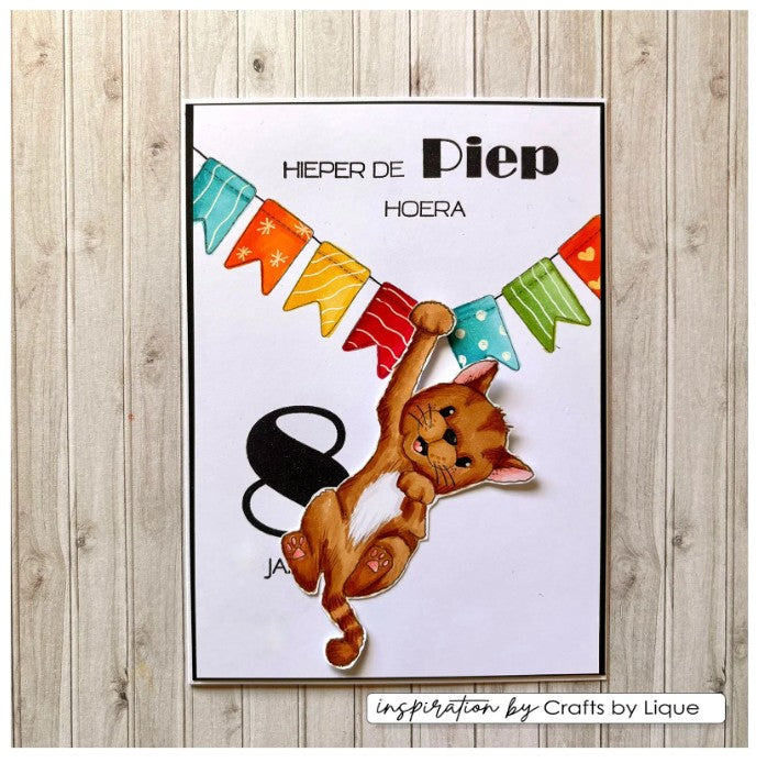 Vaessen Creative • Clear Stamps Odey's Birthday Party 2 12st. (CAR0206) *
