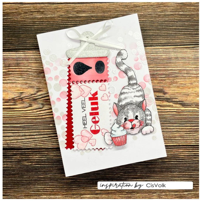 Vaessen Creative • Clear Stamps Odey's Birthday Party 3 10st. (CAR0207) *
