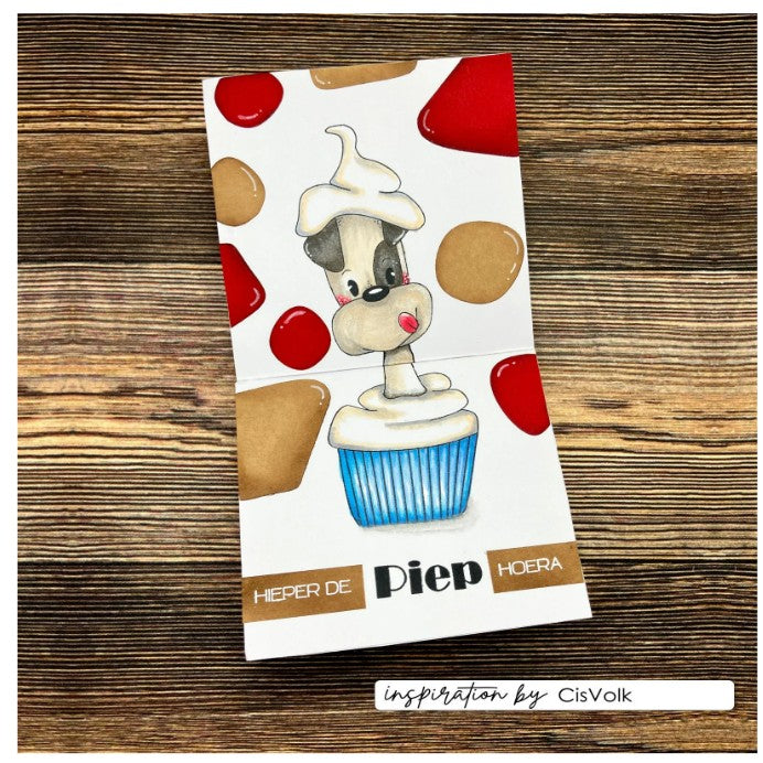Vaessen Creative • Clear Stamps Odey's Birthday Party 3 10st. (CAR0207) *
