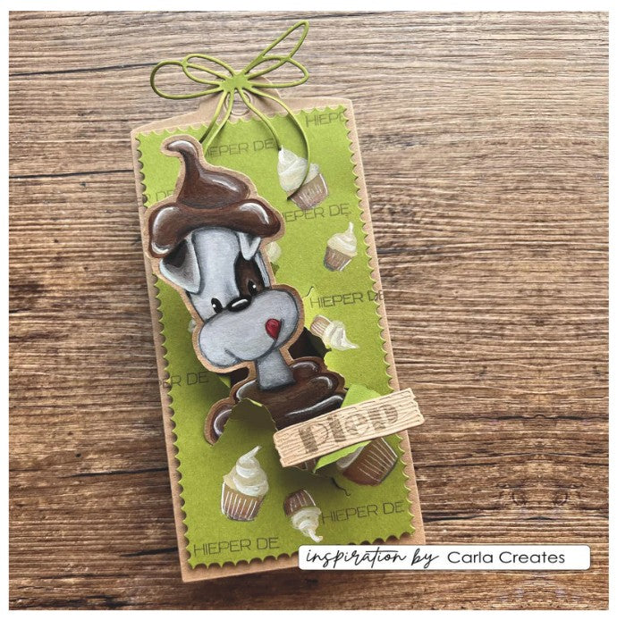 Vaessen Creative • Clear Stamps Odey's Birthday Party 3 10st. (CAR0207) *