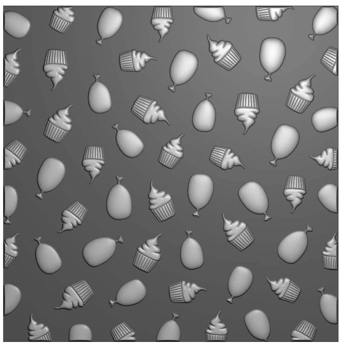 Vaessen Creative • Embossing Folder Party 15x15cm (CAR0208) *