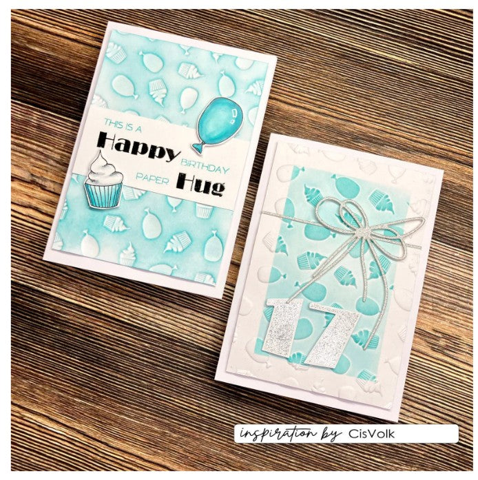 Vaessen Creative • Embossing Folder Party 15x15cm (CAR0208) *