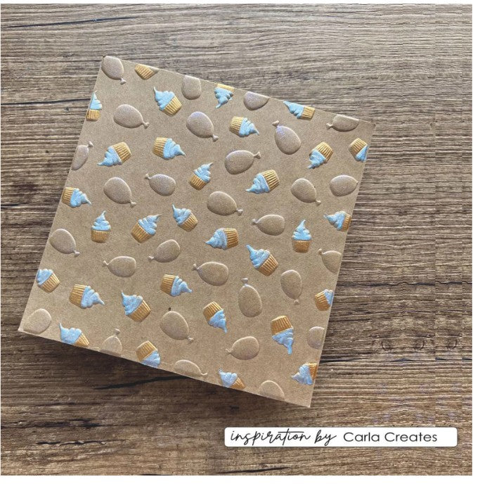 Vaessen Creative • Embossing Folder Party 15x15cm (CAR0208) *