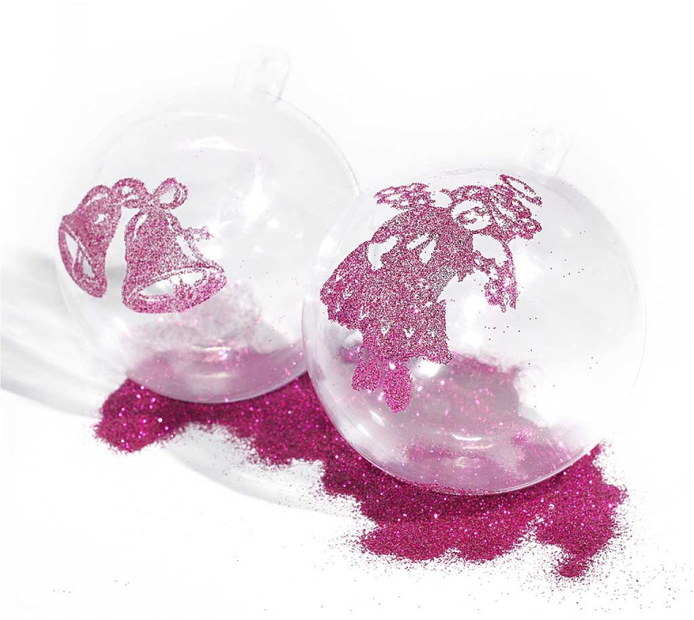 CC Acryl Ballen 2-delig d:6 cm 8 stuks (52142)