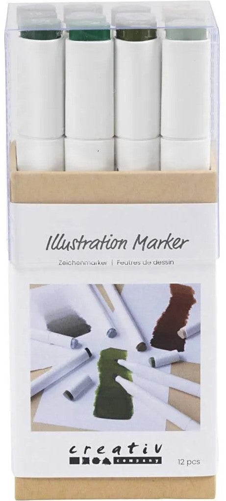 CC Alcoholmarker Natuurlijke Kleuren, 12 stuks (373741)