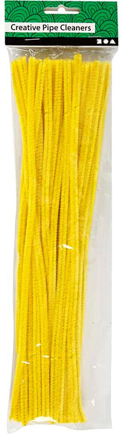 CC Chenilledraad 6 mm Geel 50 stuks (51616)