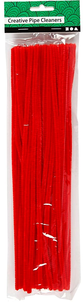 CC Chenilledraad 6 mm Rood 50 stuks (51613)