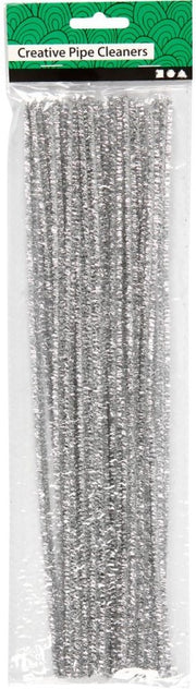 CC Chenilledraad Zilver 6mm 24 stuks (51635)