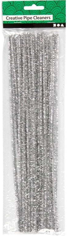 CC Chenilledraad Zilver 6mm 24 stuks (51635)