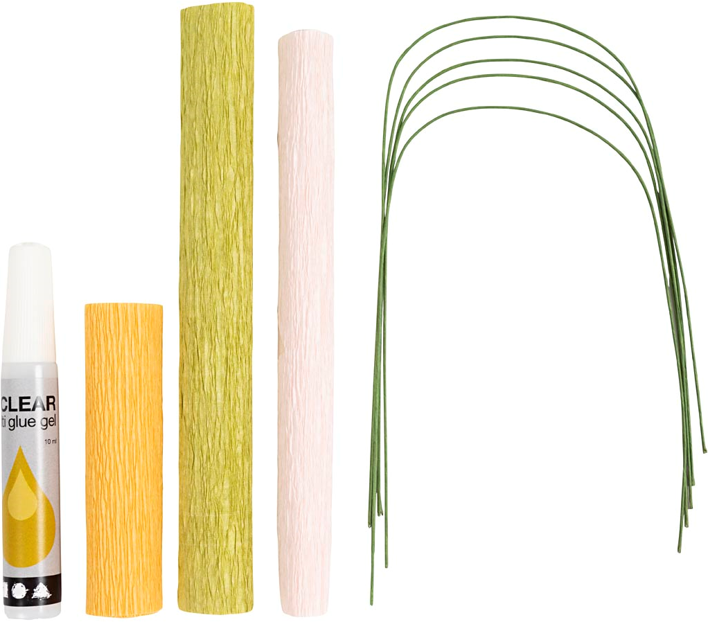 CC Creatieve Mini Hobbyset Crêpepapier Bloemen Kersentak (977471)