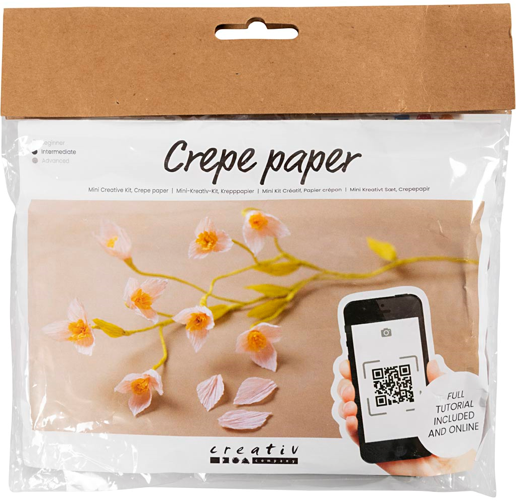 CC Creatieve Mini Hobbyset Crêpepapier Bloemen Kersentak (977471)