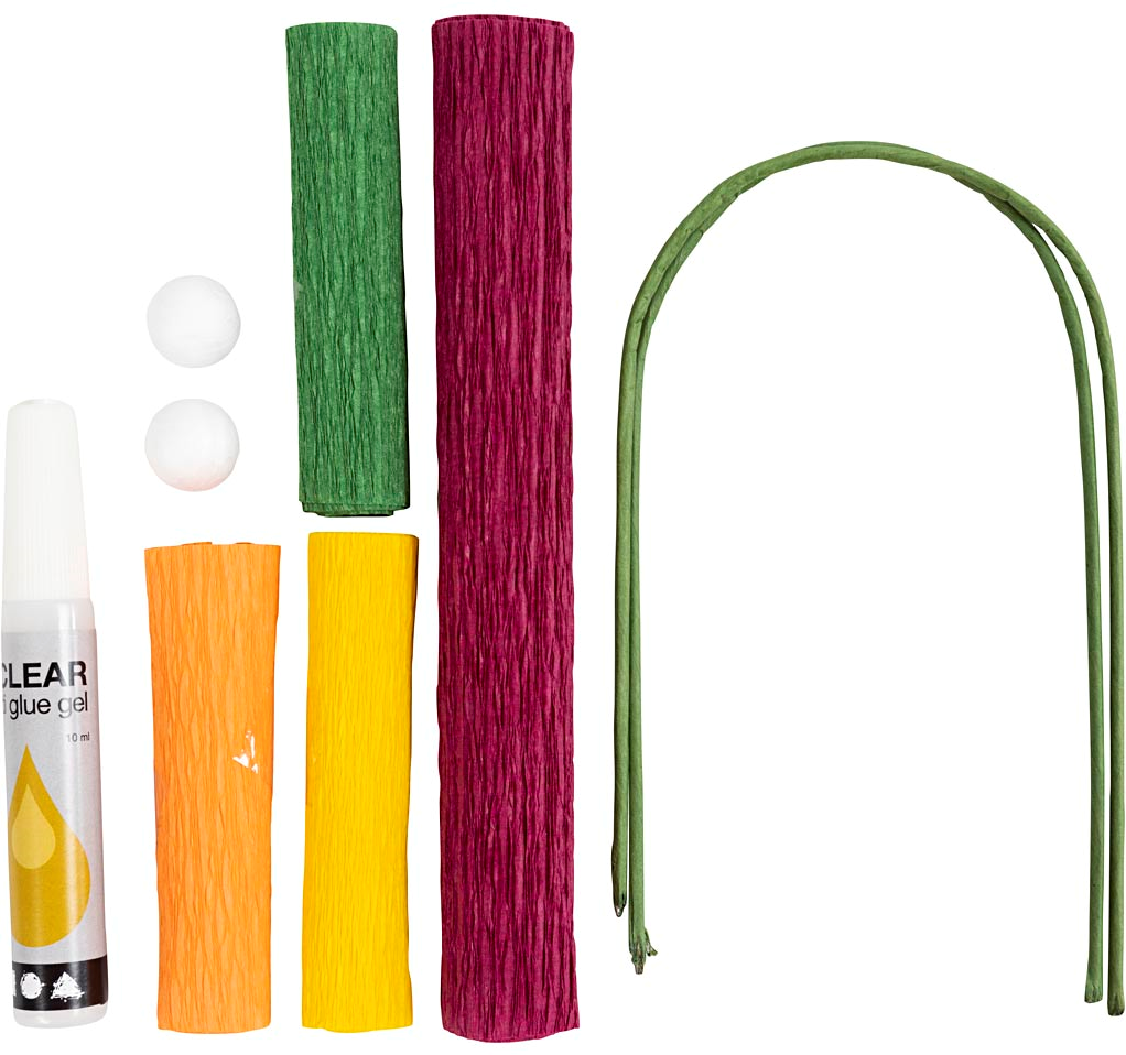 CC Creatieve Mini Hobbyset Crêpepapier Bloemen Klaprozen (977470)