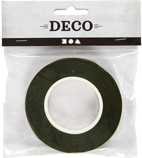 CC Floral Tape 12mm × 27 m Donkergroen (25207)