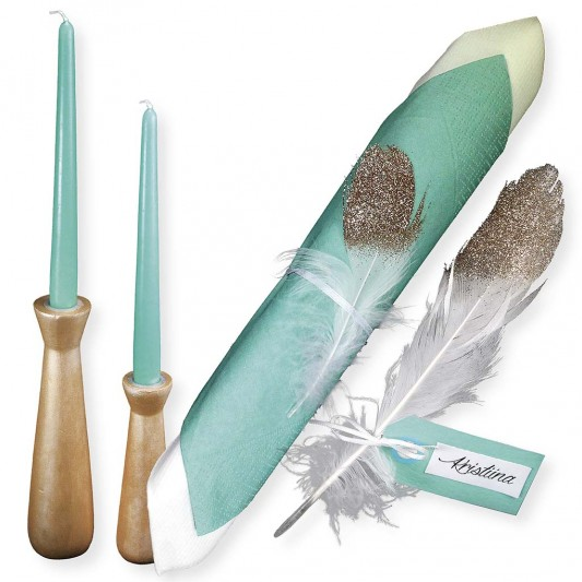 CC Ganzenveren 15 cm Wit 70 stuks (51674)