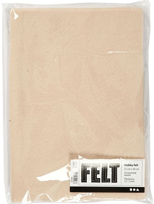 Vilt - Beige - A4 1st. (45517)