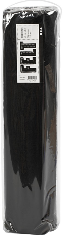 Vilt op rol 45cm x 1m - Zwart (45036)