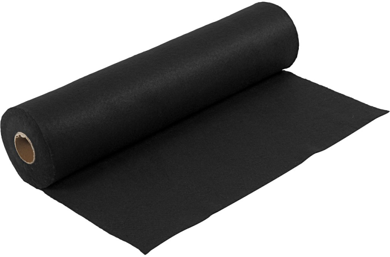 Vilt op rol 45cm x 1m - Zwart (45036)