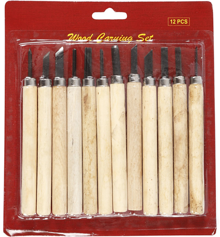 CC Houtsnijset 12 delig (55706)