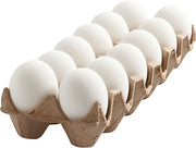 CC Plastic Eieren 6 cm Wit 12 stuks (51024)
