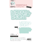 Creative Craftlab • Essentials Cutting Die Wordz XL Merry and Bright - CD687*