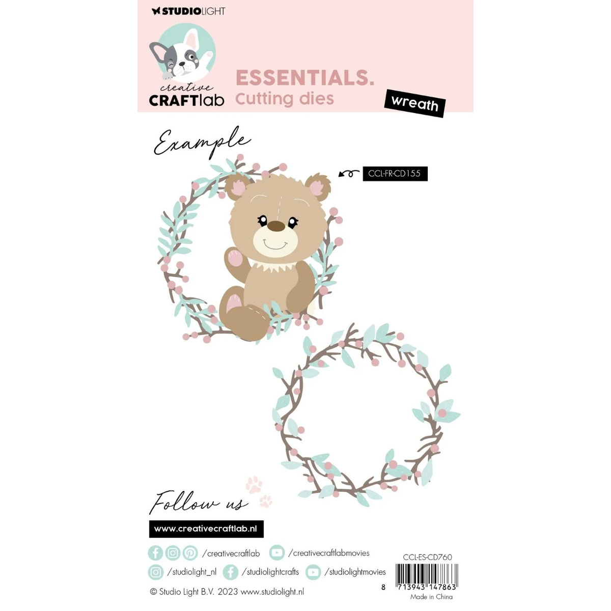 Creative Craftlab • Essentials Cutting Die Wreath - CD760*