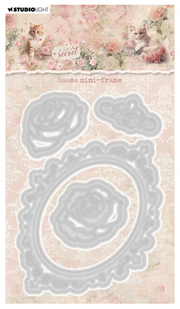 Studio Light • A Cat's Secret Cutting Die Roses Mini-Frame (SL-ACS-CD1000) *
